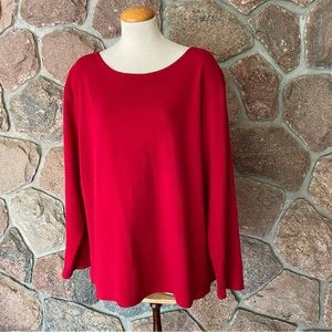 Great thick vintage 80s red cotton Coconut Joe top